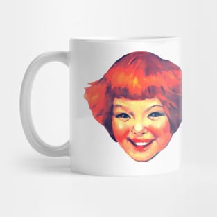 red haired girl with bangs Mug